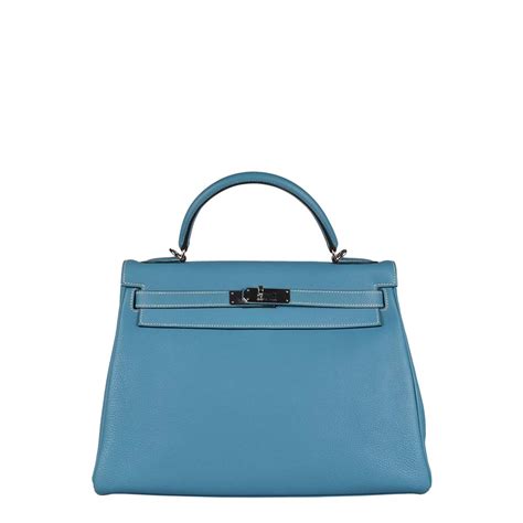 hermes kelly blue jean 32|Hermes kelly retourne 32.